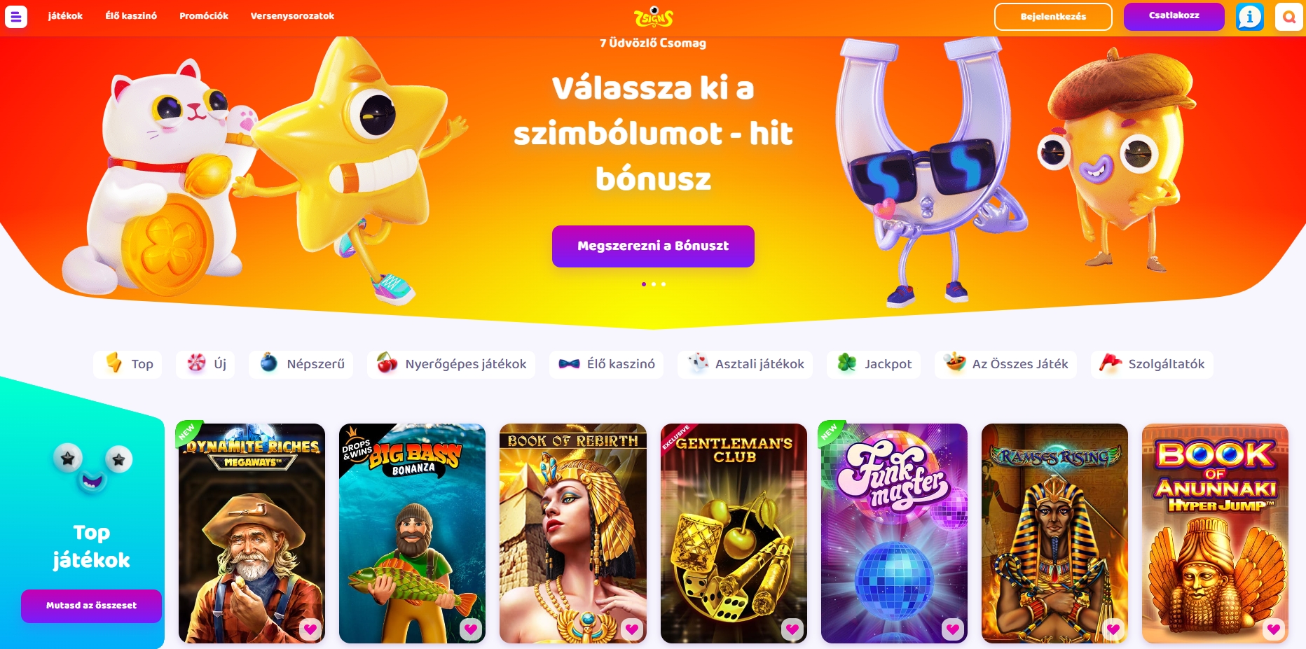 online kaszinó