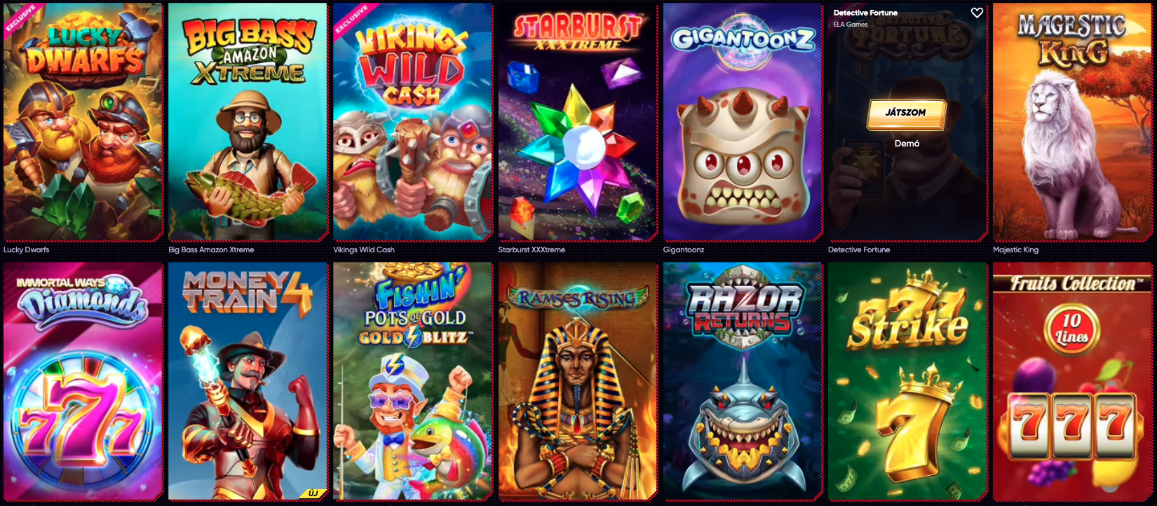 slots quickwin kaszinó casino quick win nyerőgépek