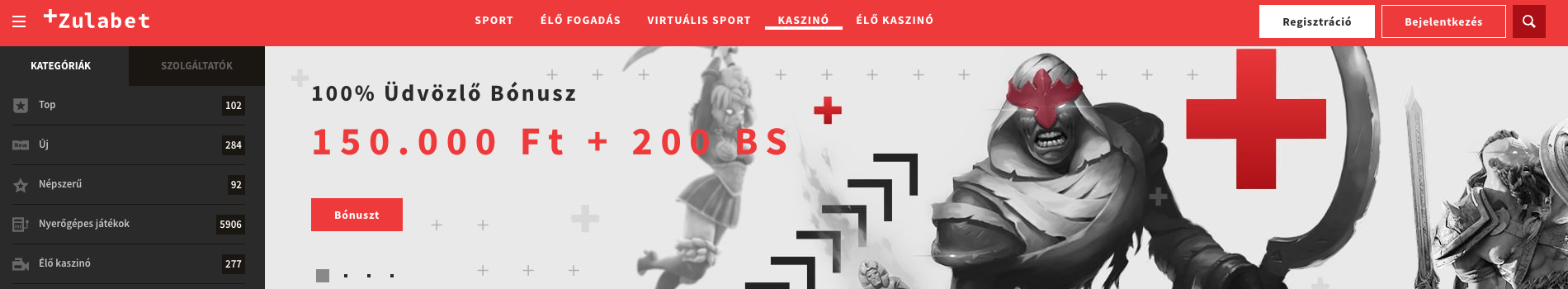 Zulabet kaszino Zulabet kaszinó