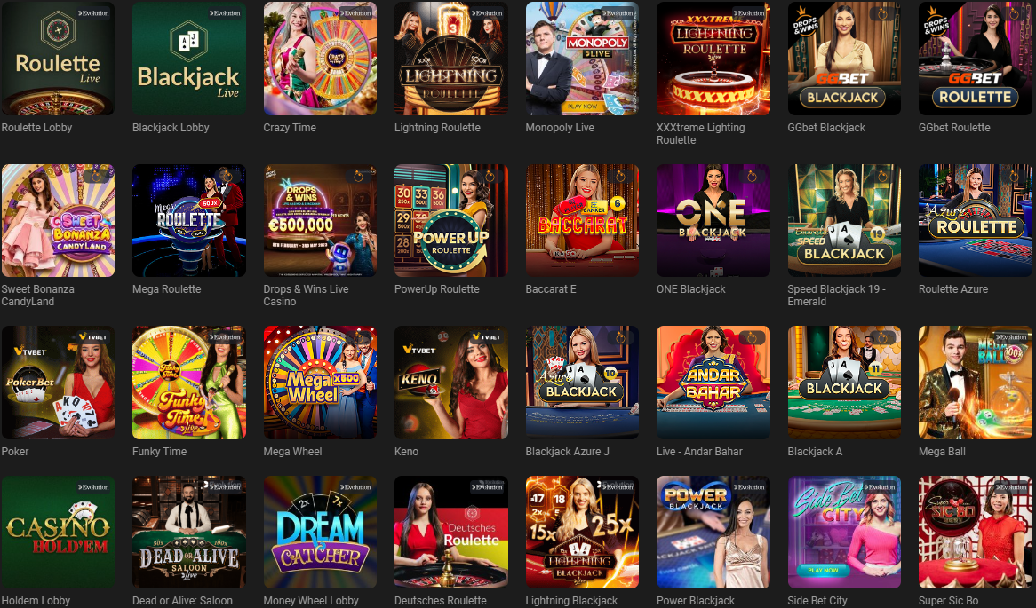 live casino gg.bet élő kaszinó ggbet