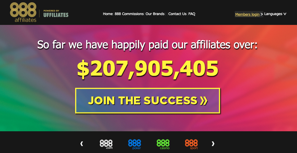 casino888 affiliate program