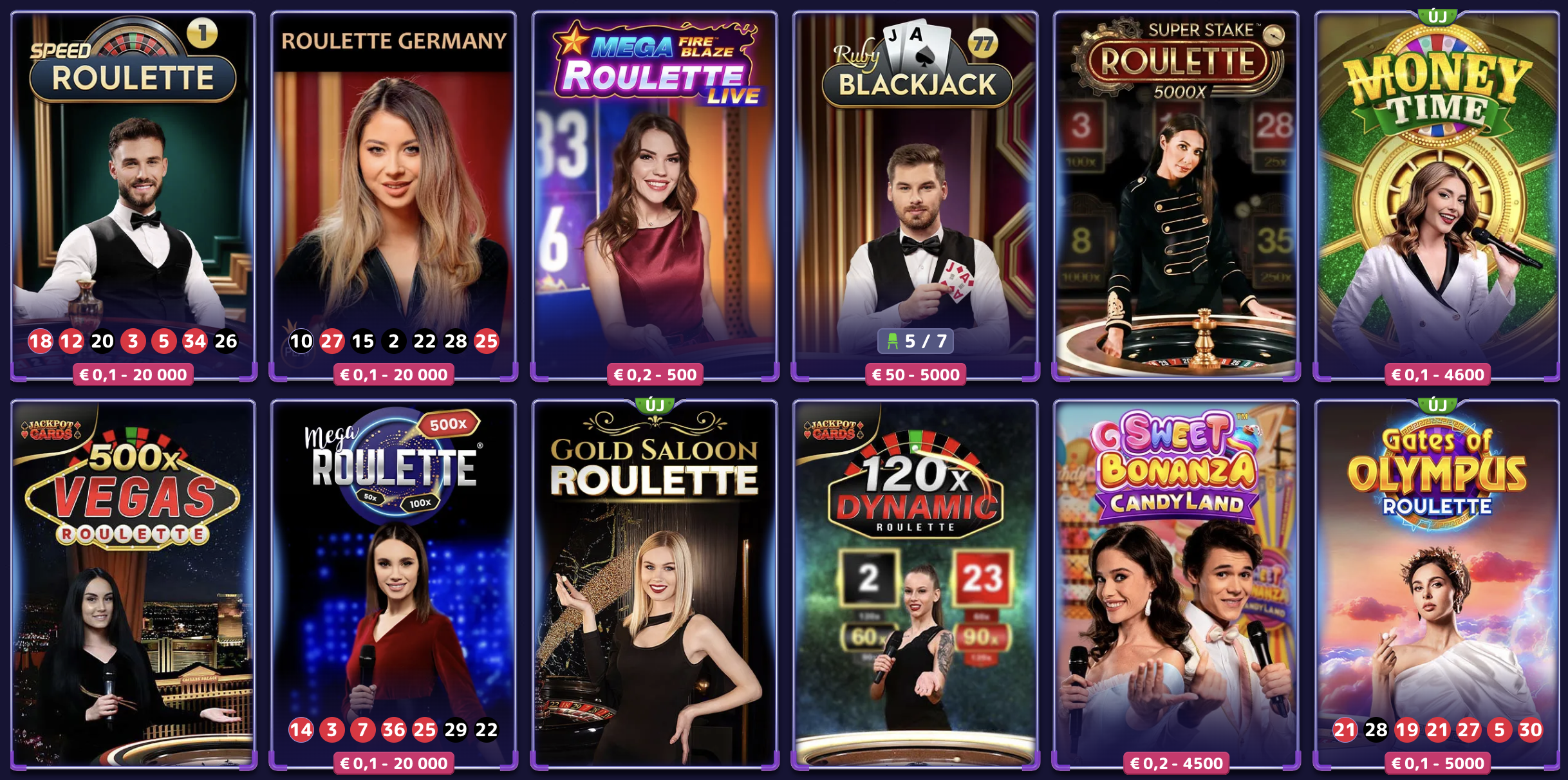Alf Casino élő kaszinó
