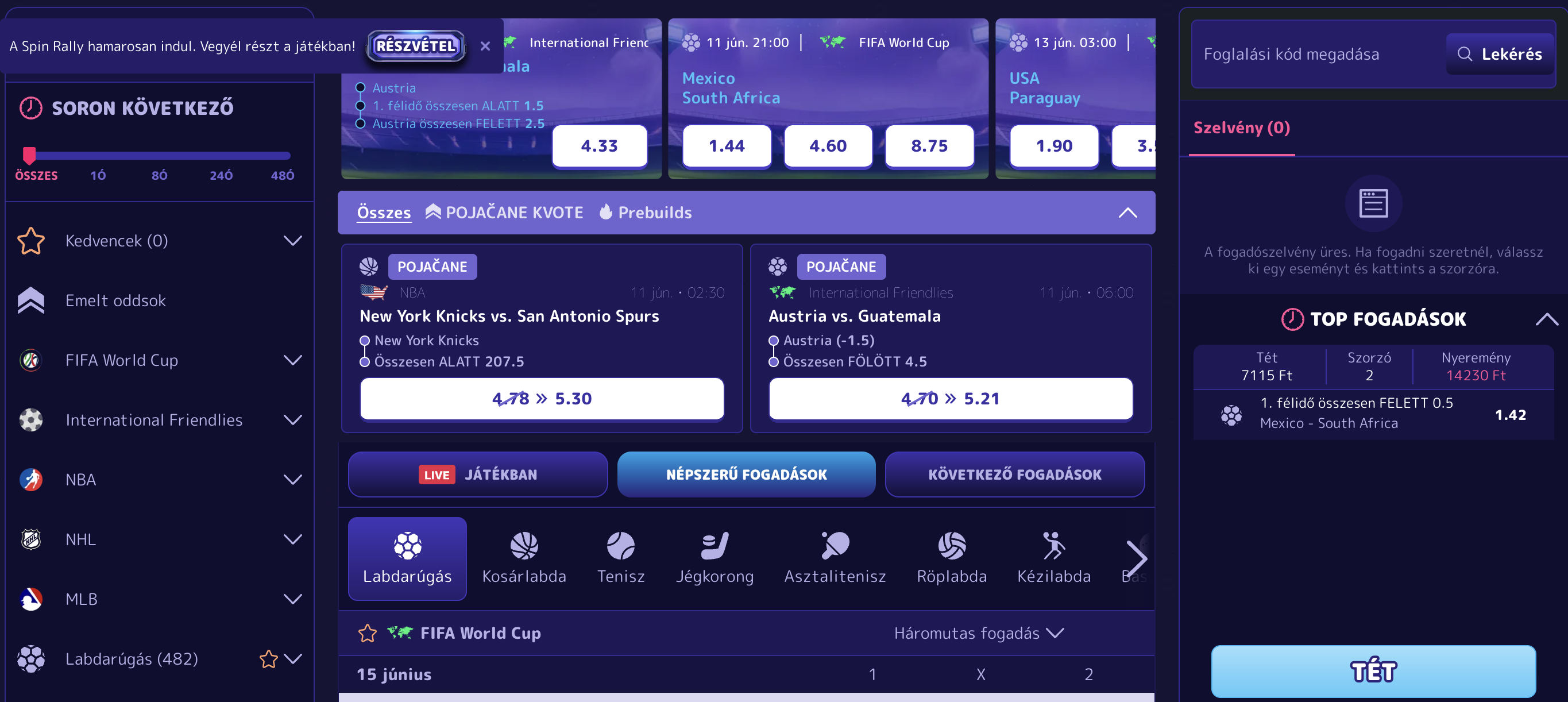 Alf Casino bet