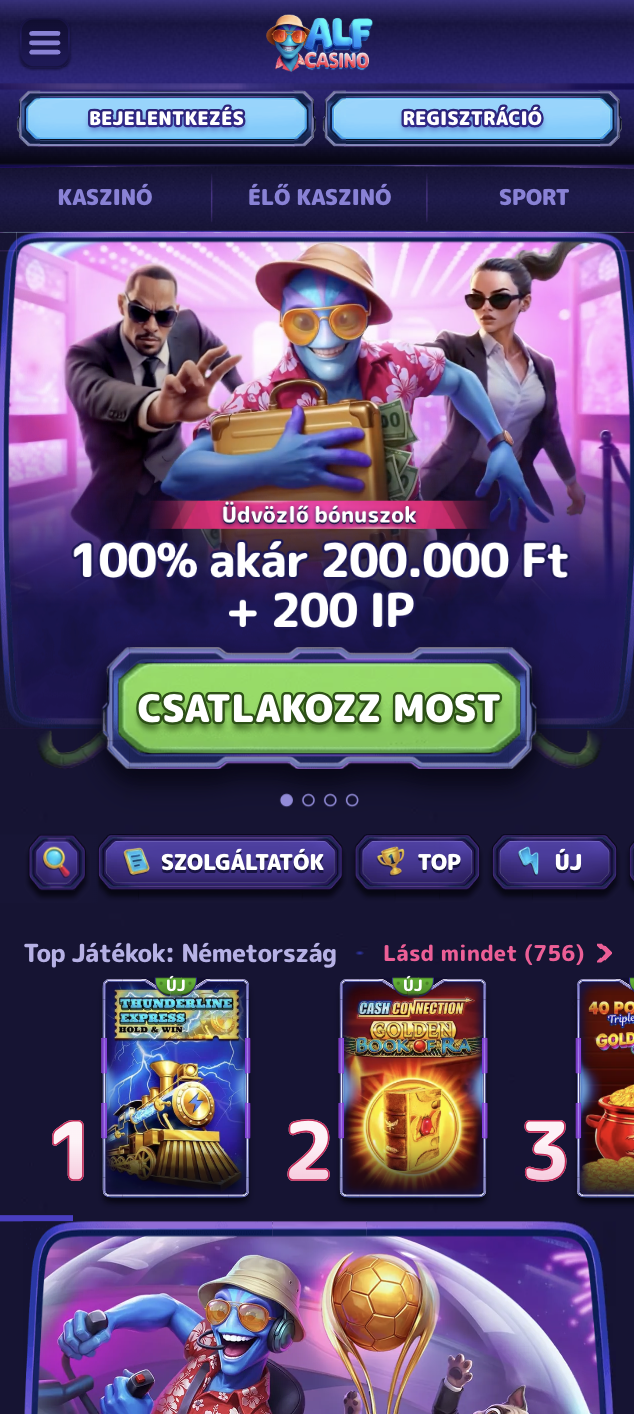 Alf Casino mobile kaszinó