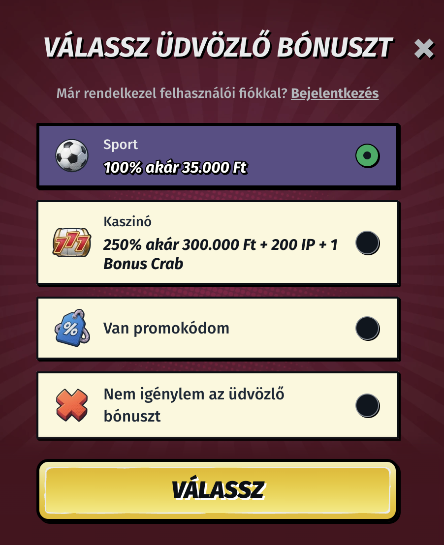 AllySpin kaszinó regisztráció