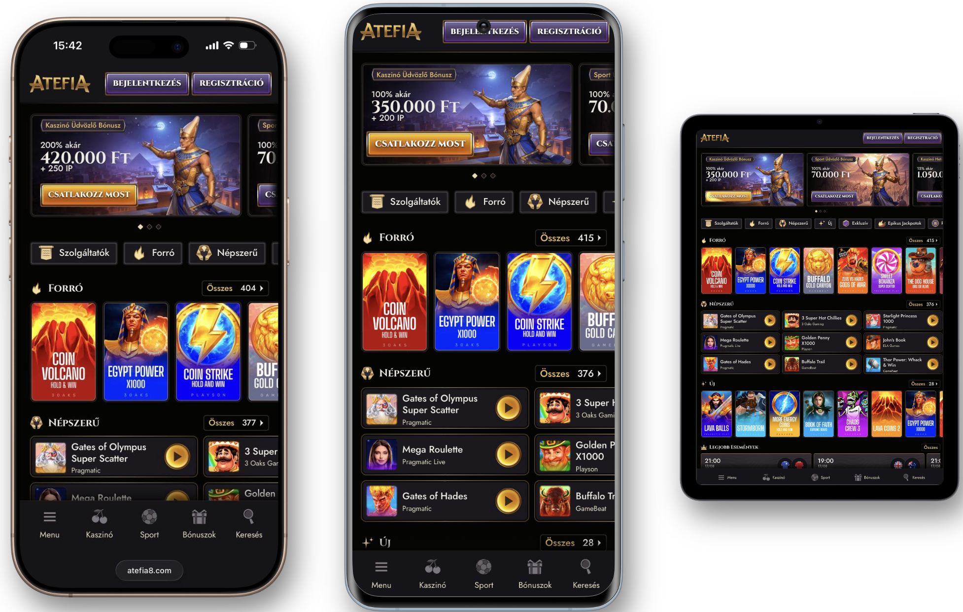 Atefia mobile kaszinó
