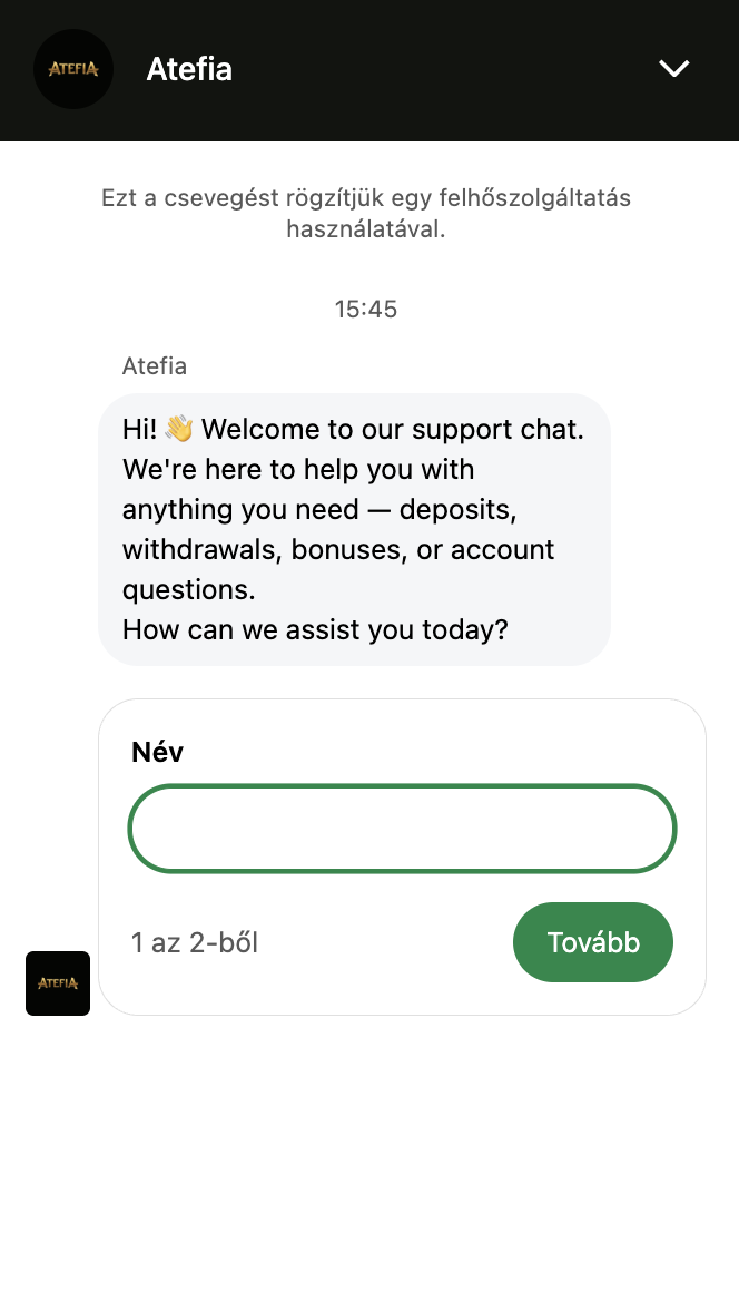 Atefia kaszinó ügyfélszolgálat