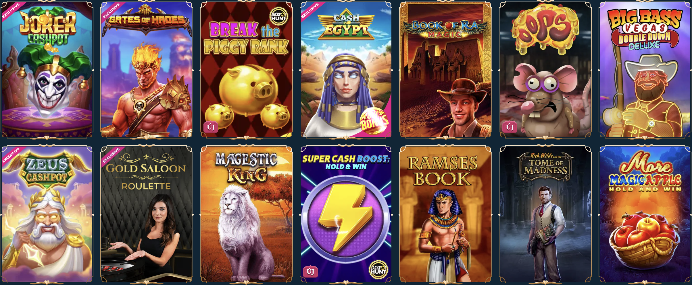 BetAlice casino nyerőgépek