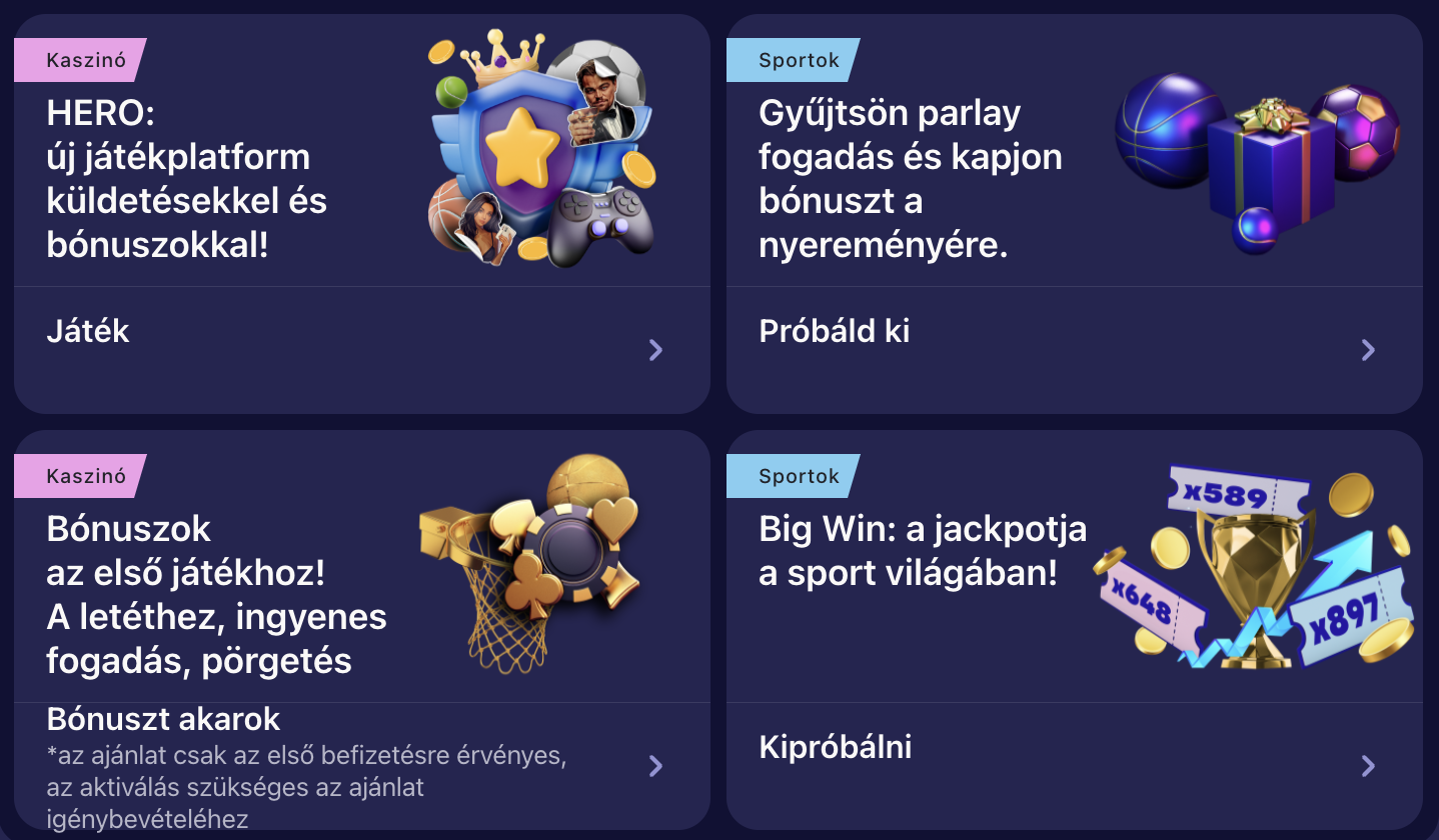 üdvözlő bónusz betmatch