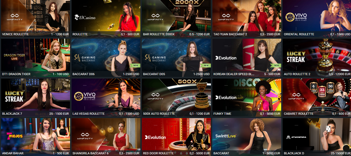 élő kaszinó betwinner