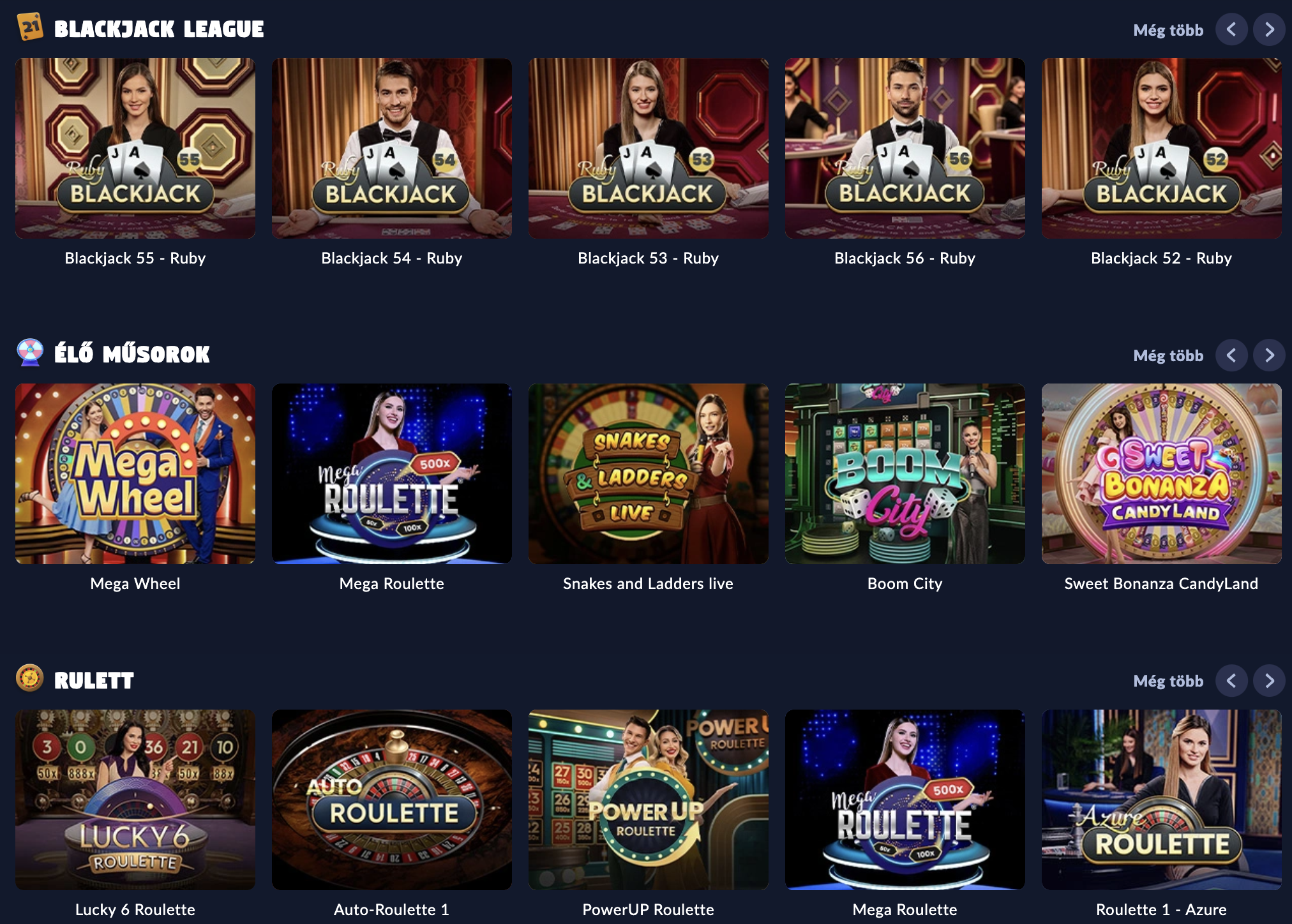 élő bison casino