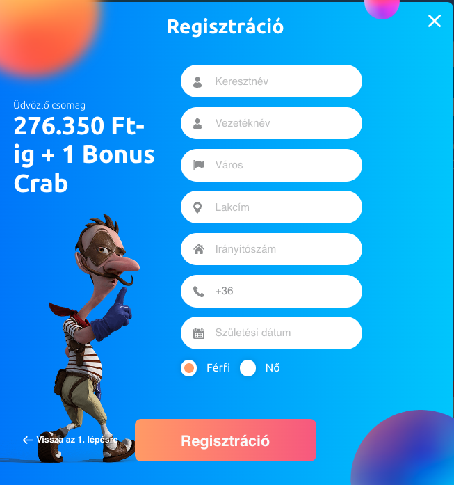 kaszinó cadoola regisztráció