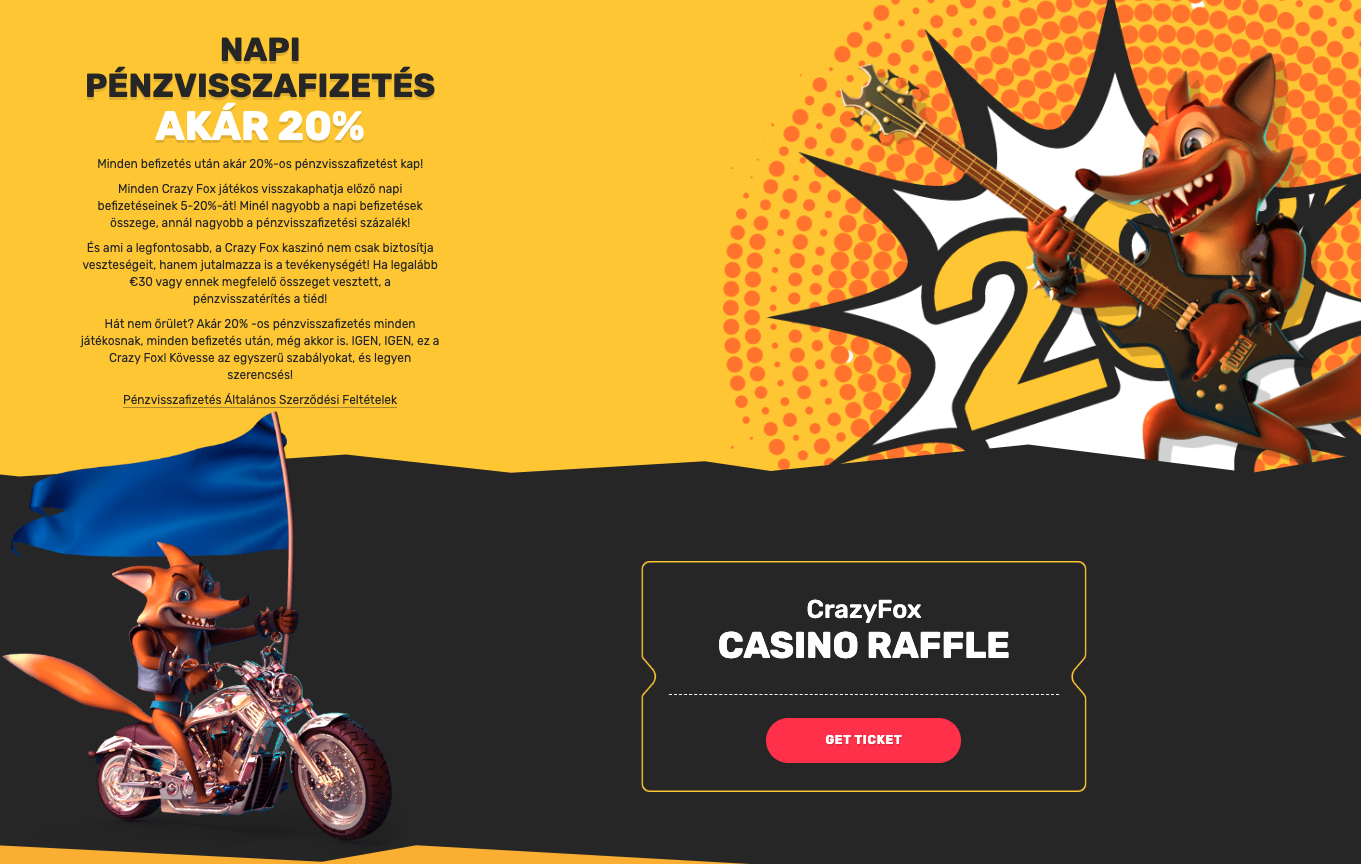 crazy fox bonus