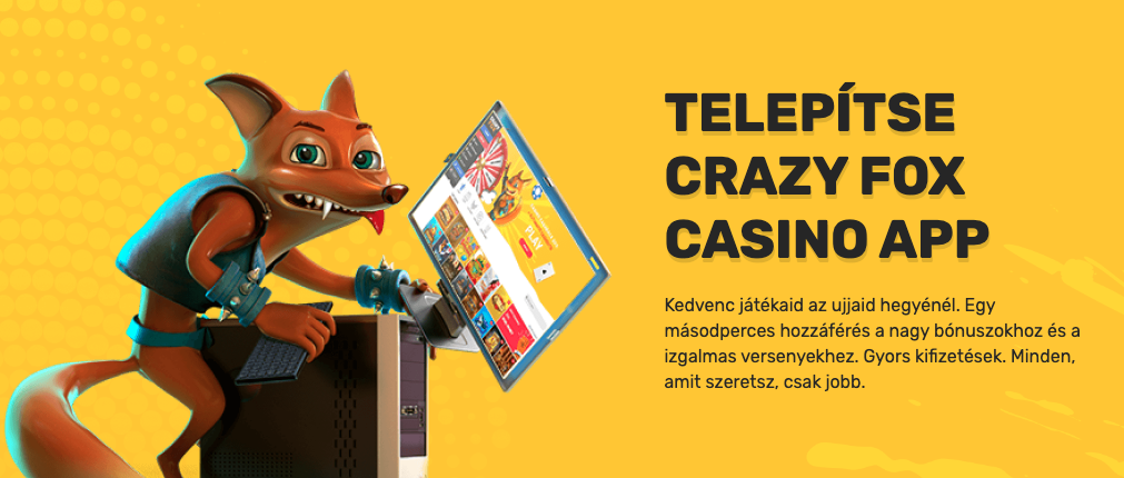 crazy fox applikáció