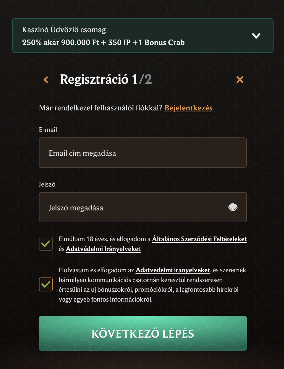 crownplay casino login