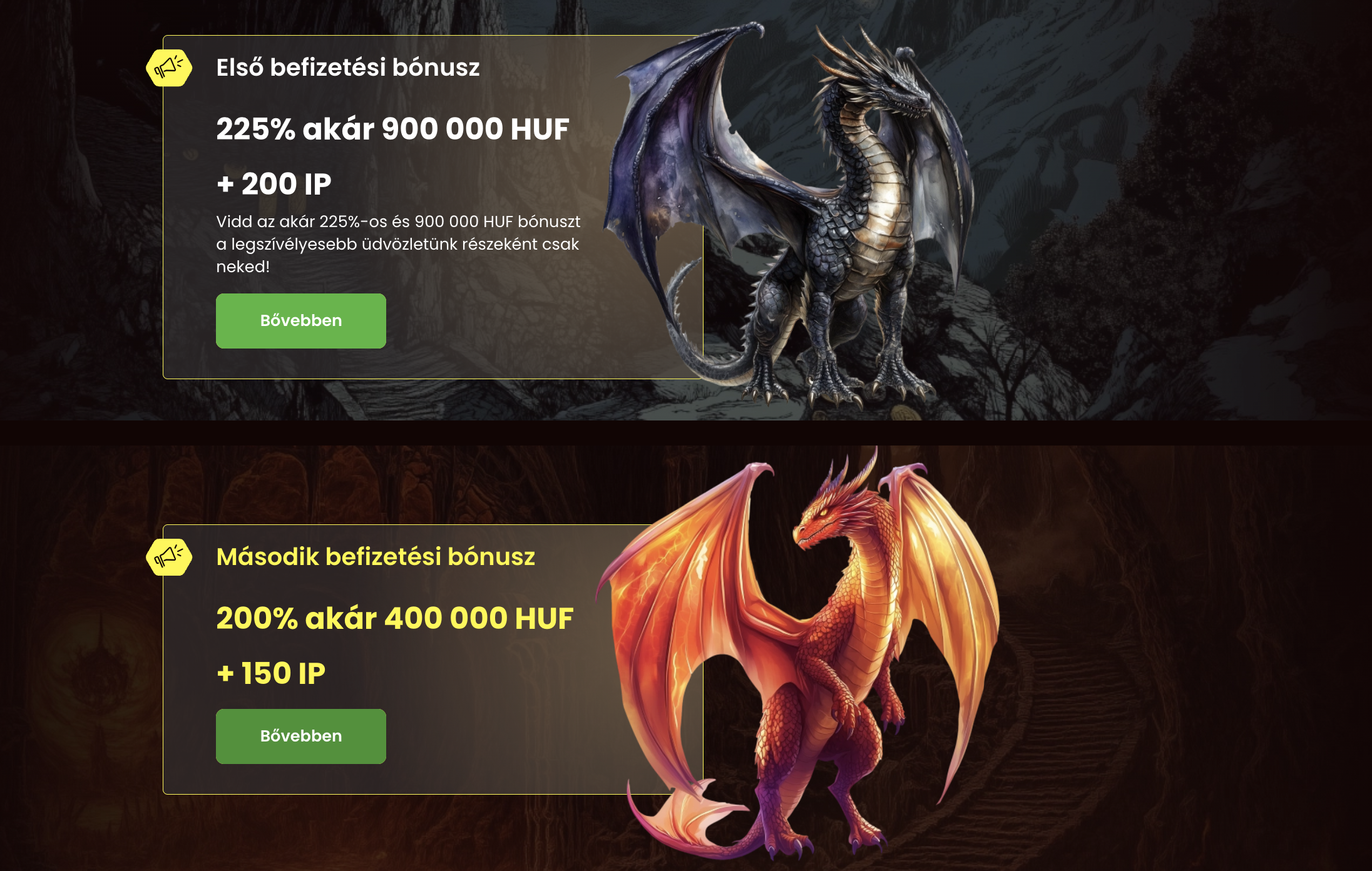 üdvözlő bónusz dragonslots