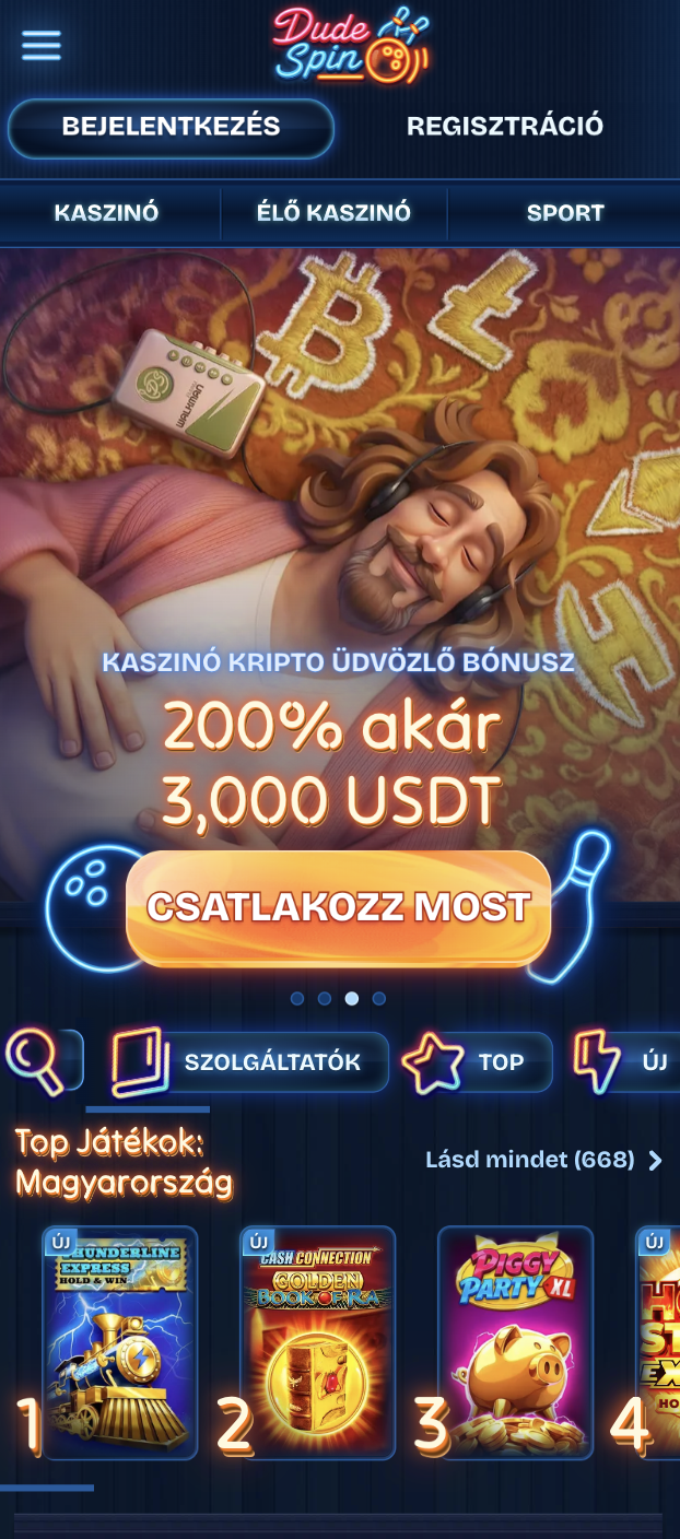 DudeSpin mobile kaszinó