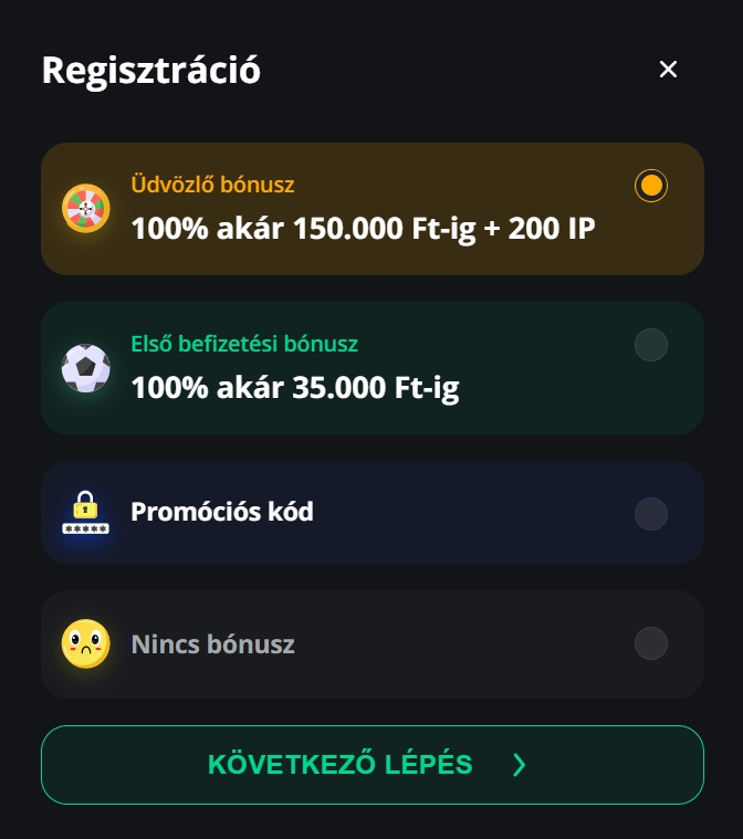 excite win bonusz