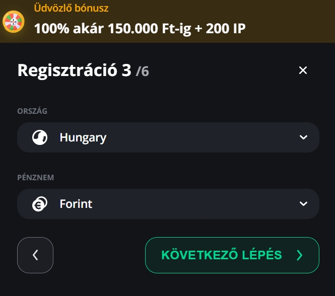 excite win casino regisztráció