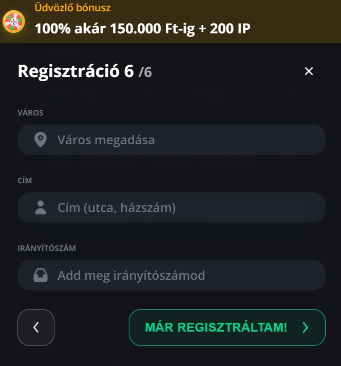excite win online casino regisztráció