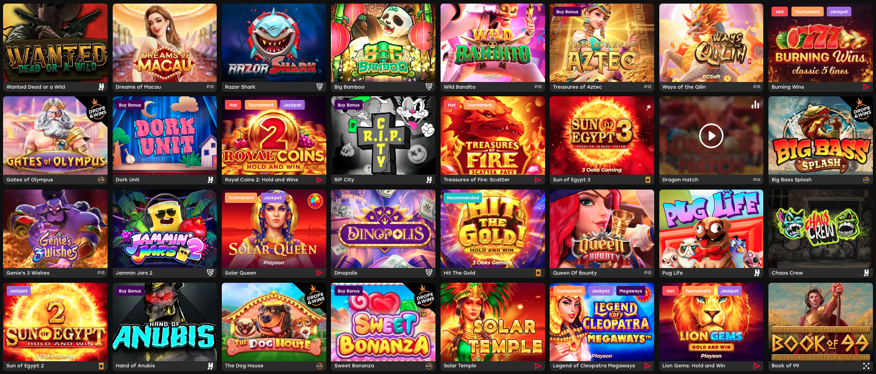 fairspin casino nyerőgépek