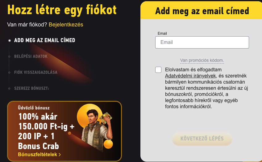kaszinó fezbet regisztráció