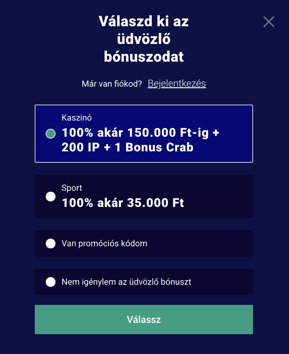 frumzi casino regisztráció