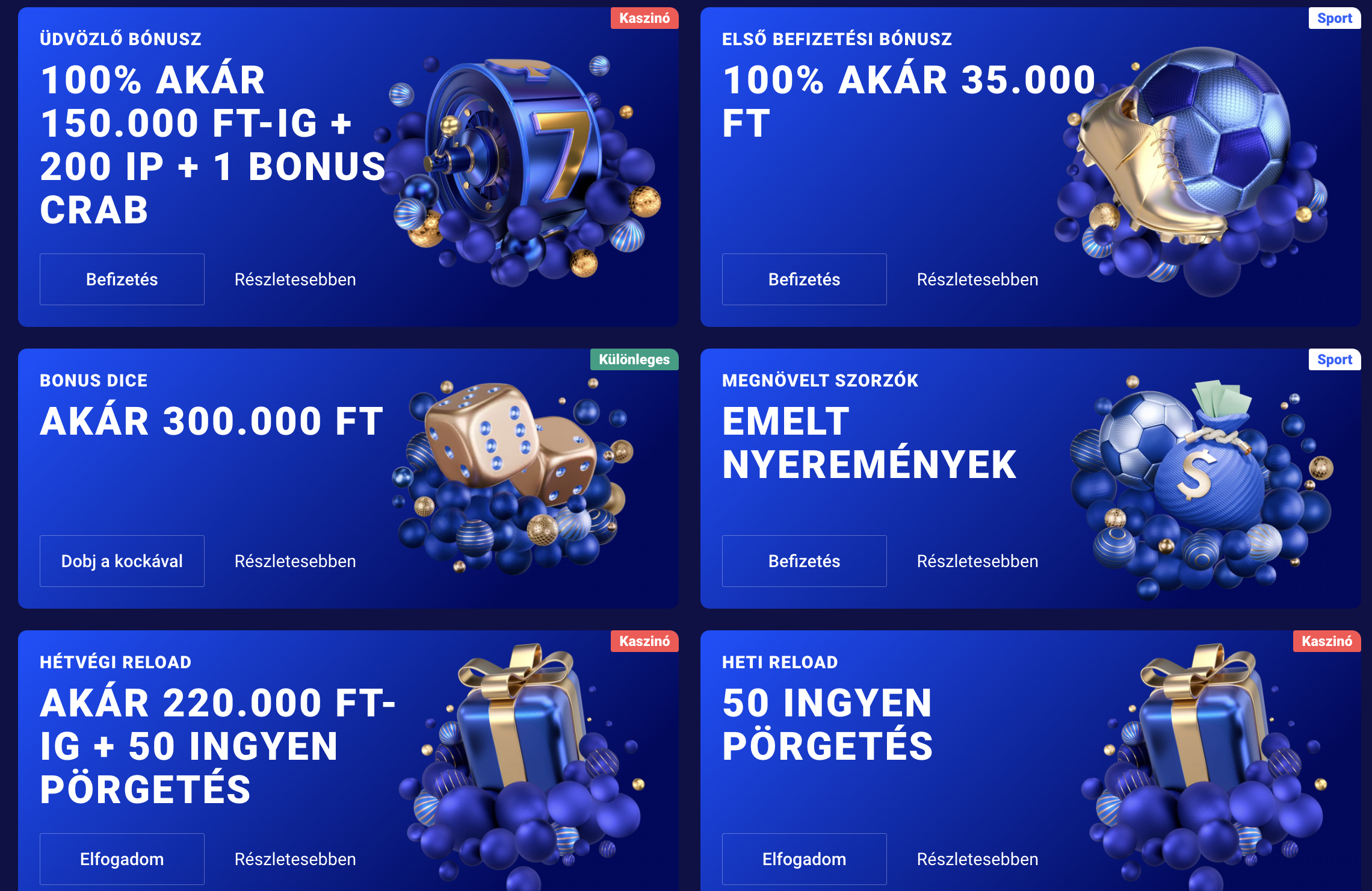 frumzi üdvözlő bónusz