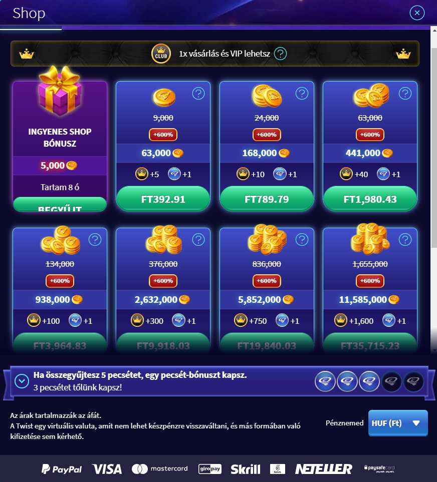 Game twist casino