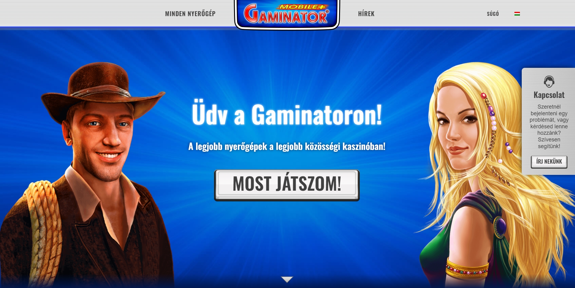 Gaminator online kaszinó