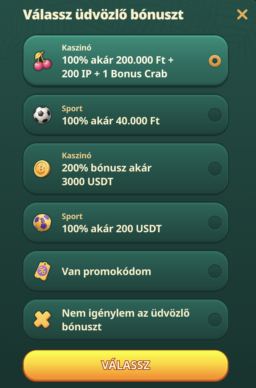 GoKong kaszinó regisztráció