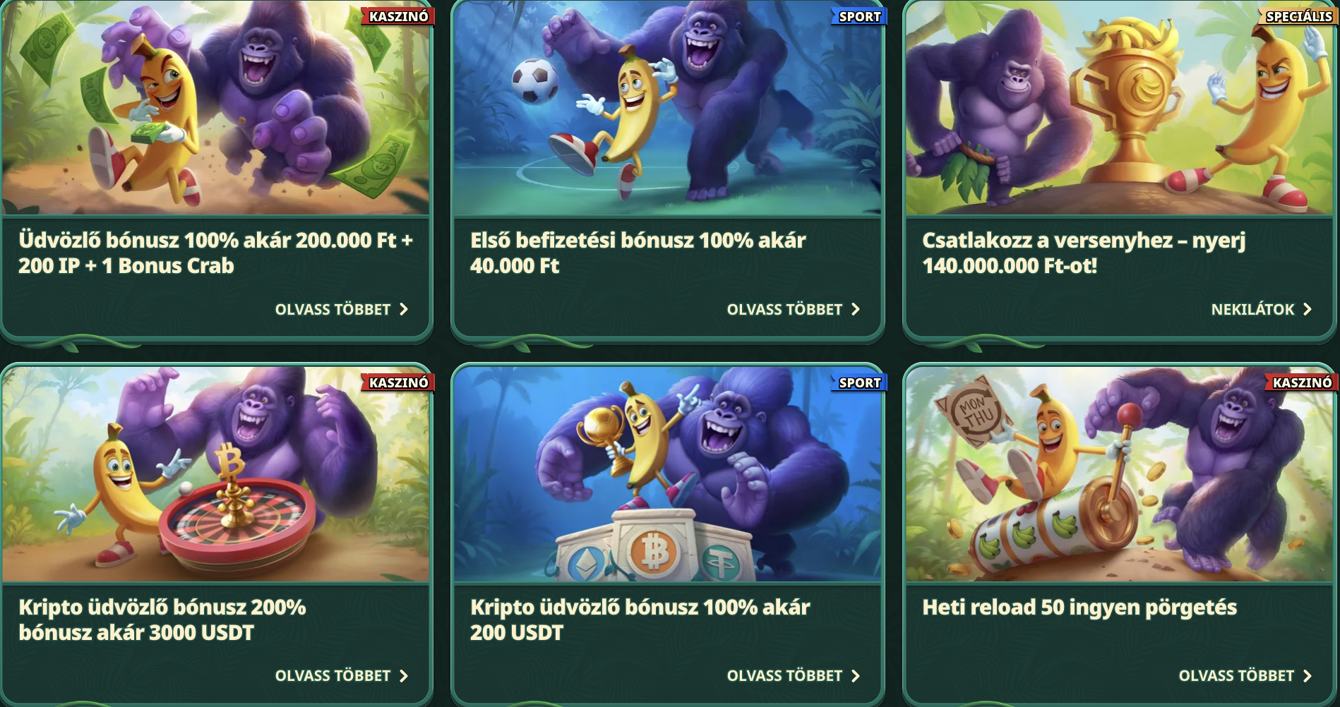 üdvözlő bónusz GoKong