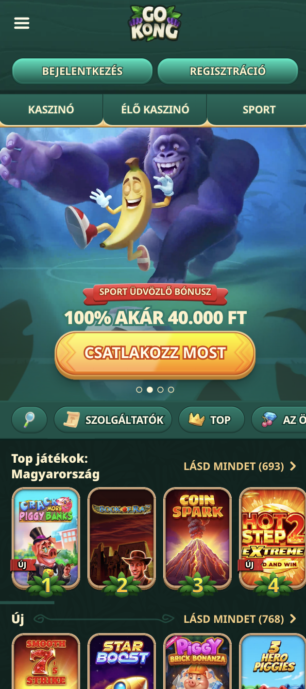 GoKong mobile kaszinó