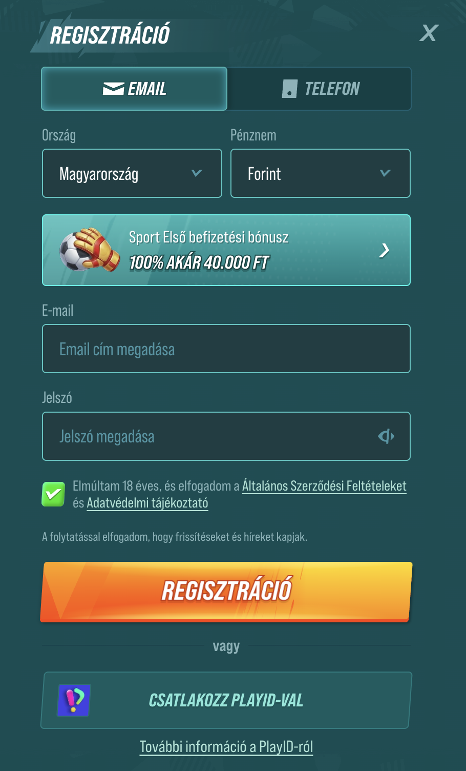 Golisimo kaszinó regisztráció