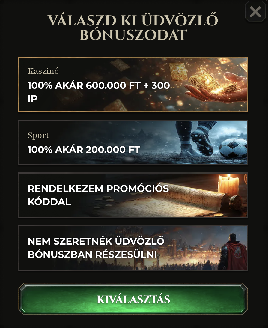kaszinó Kyngs regisztráció