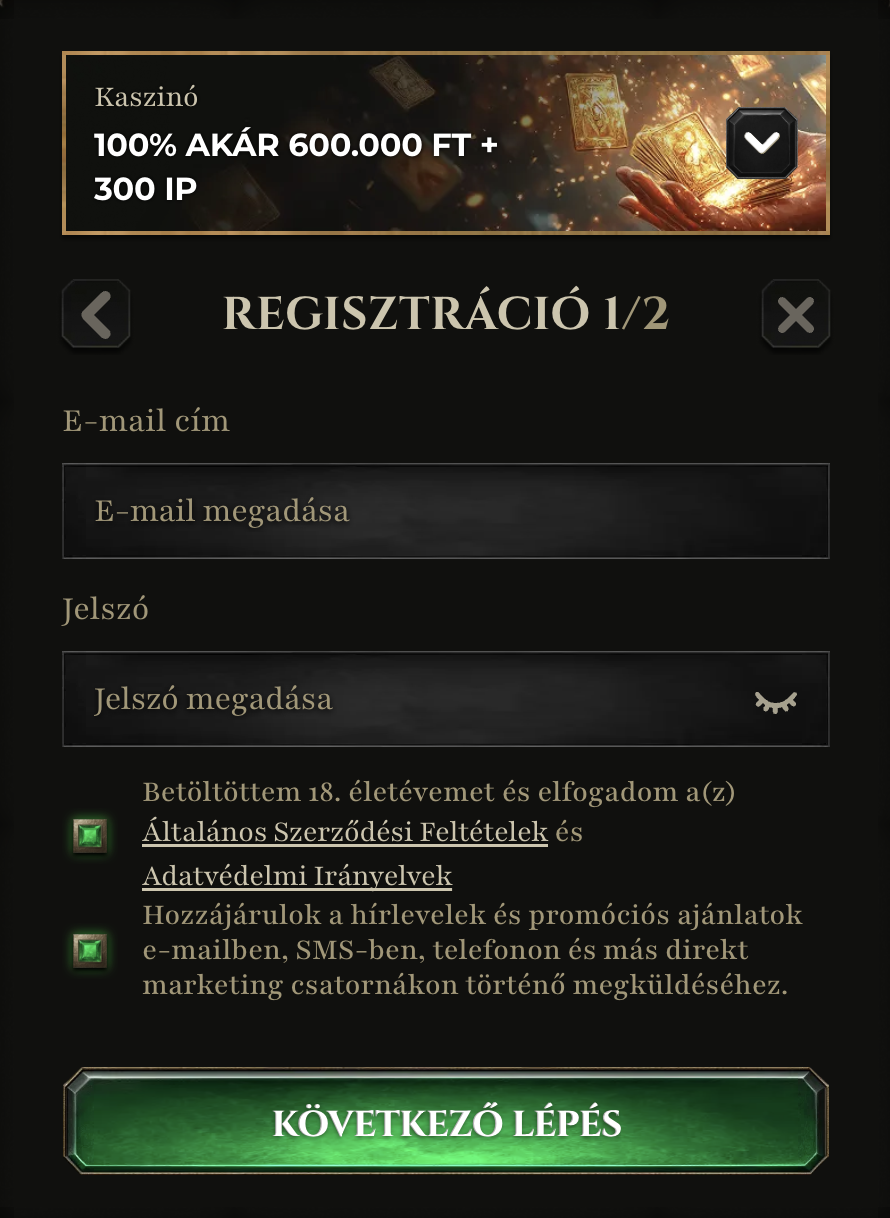 Kyngs casino regisztráció
