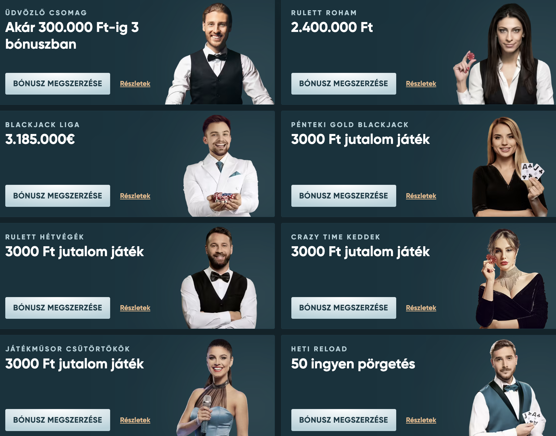 üdvözlő bónusz legendplay