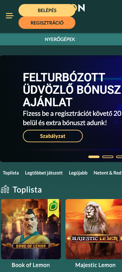mobil lemon casino