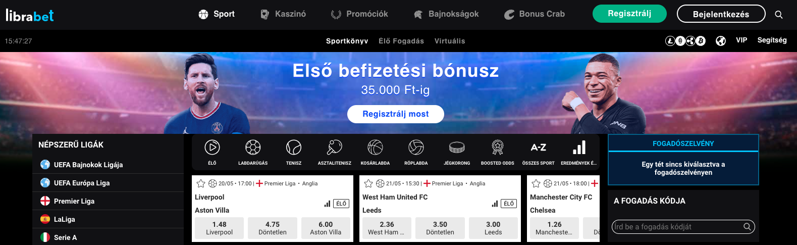 librabet sportfogadás