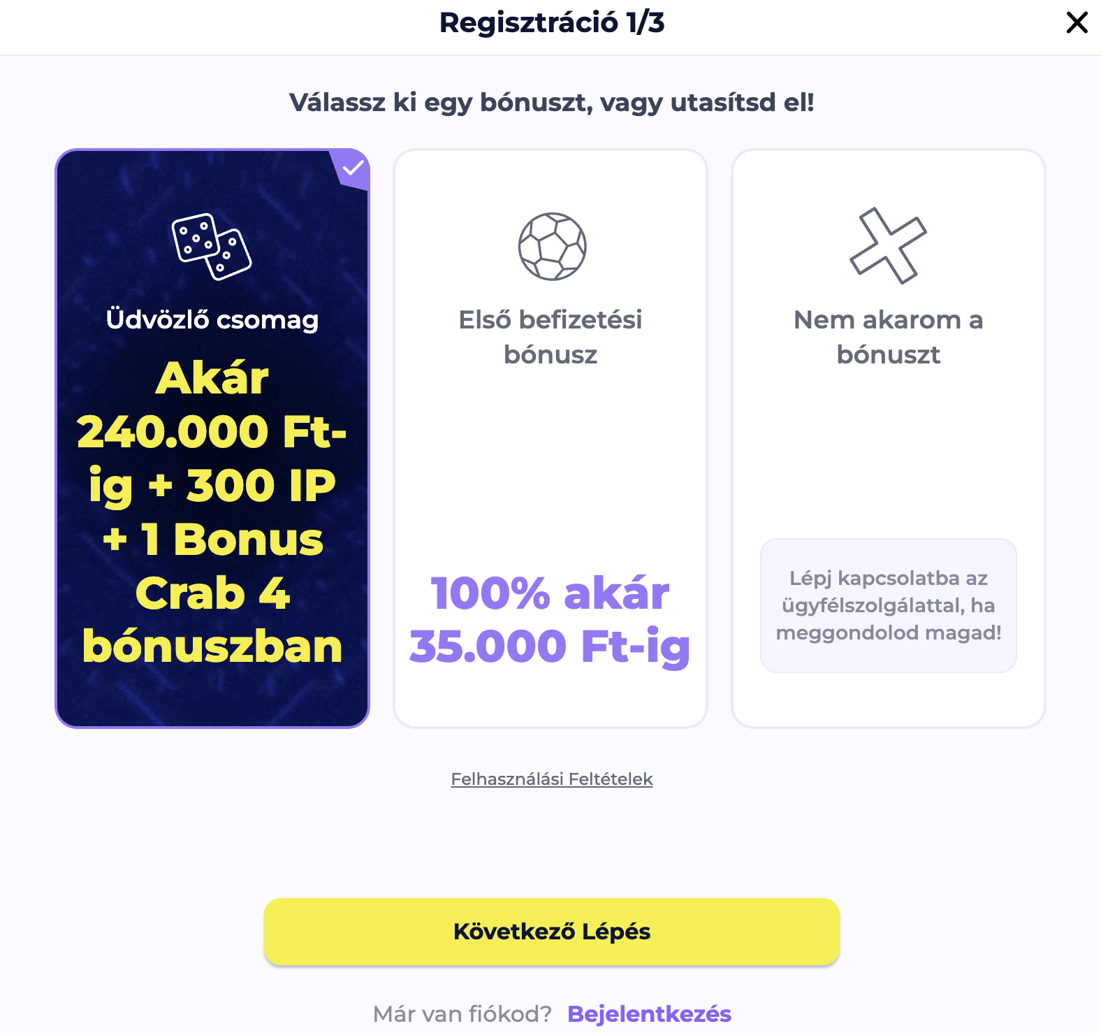 lightcasino regisztráció
