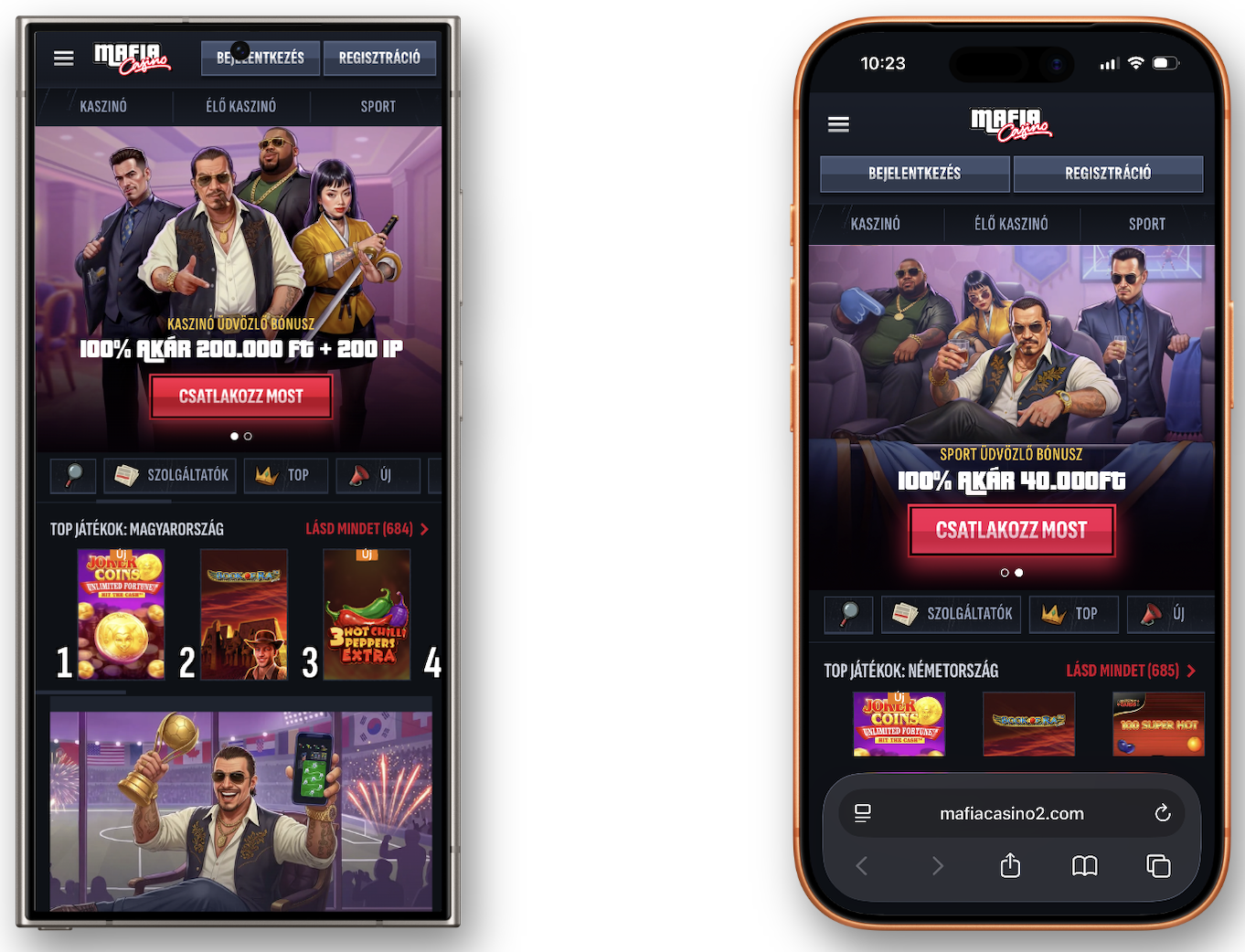 Mafia mobile kaszinó