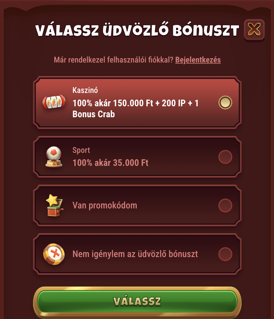 magius casino regisztráció