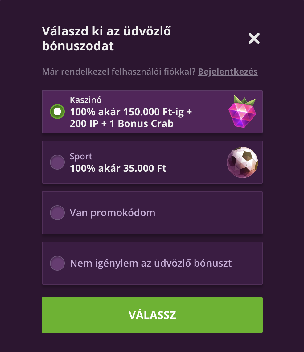 malinacasino regisztráció