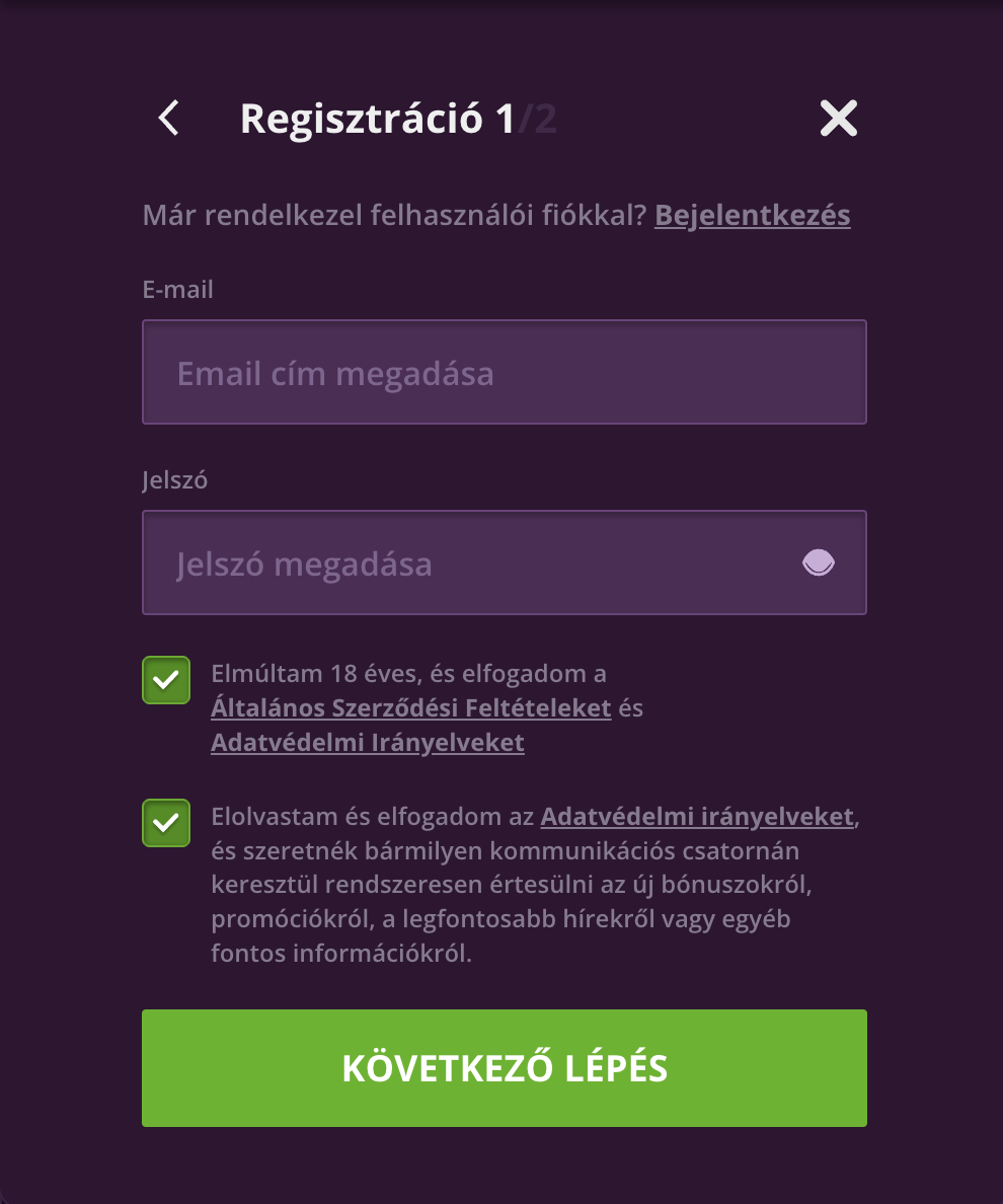 malina casino regisztráció