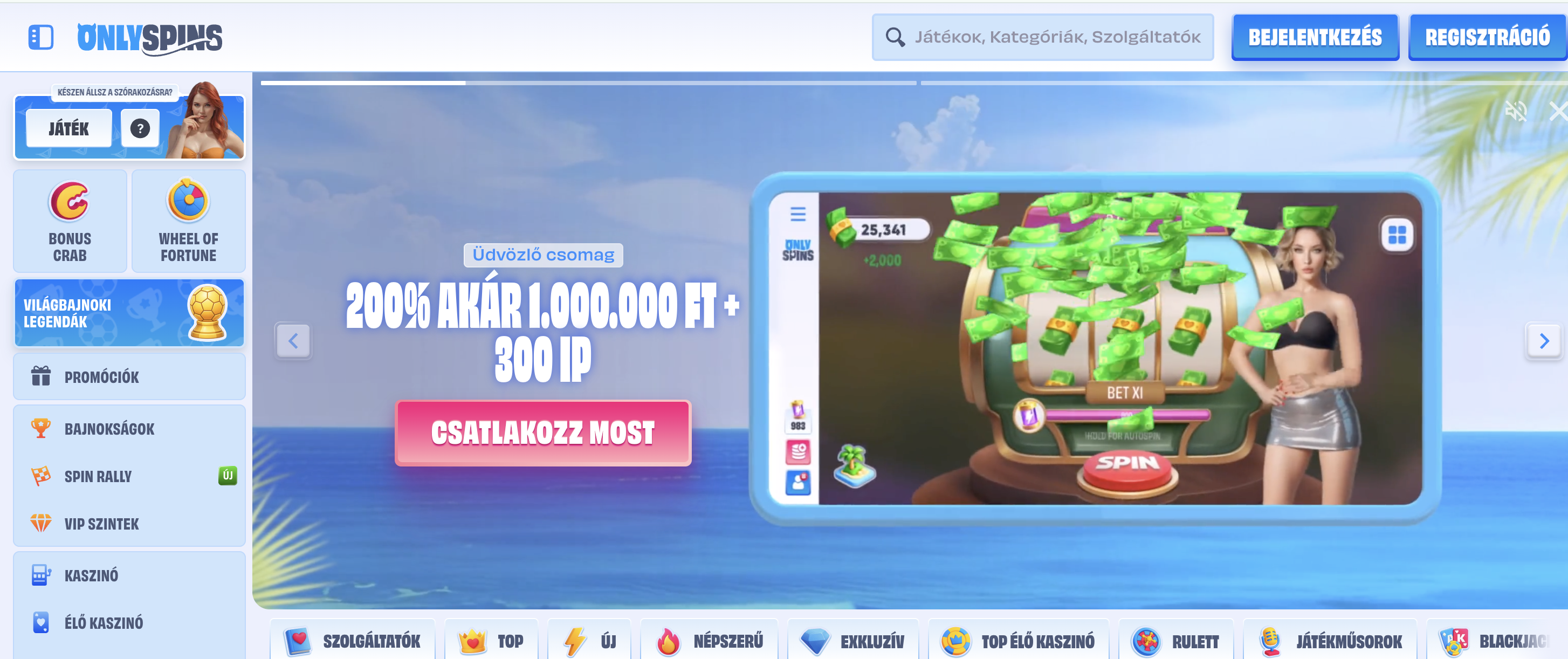OnlySpins casino