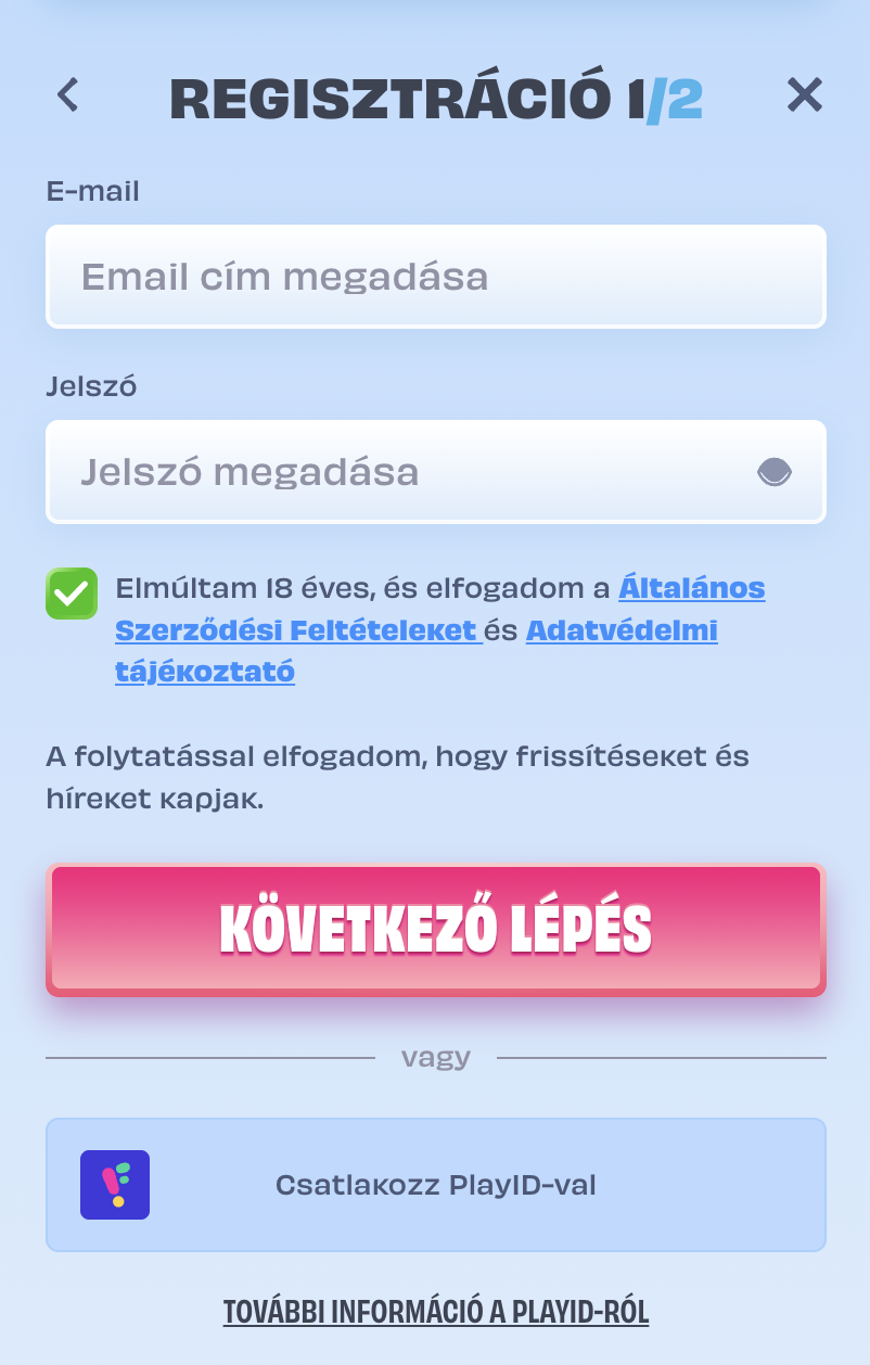 OnlySpins casino regisztráció