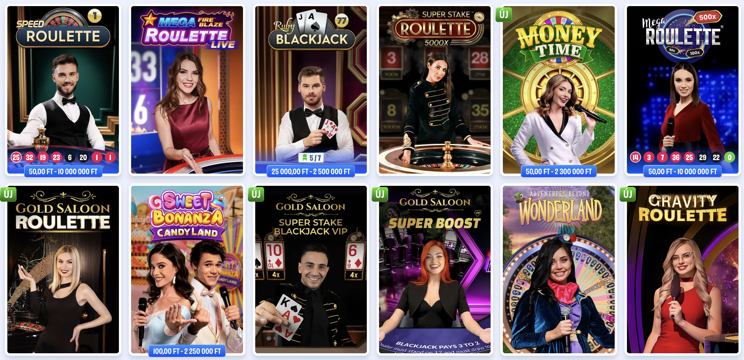 OnlySpins élő kaszinó