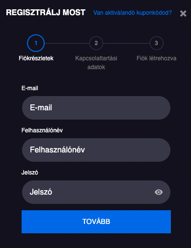 Pribet regisztráció