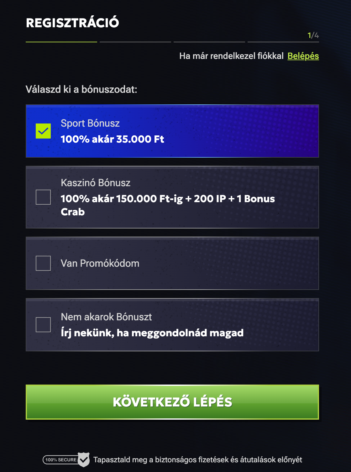 kaszinó ggbet regisztráció