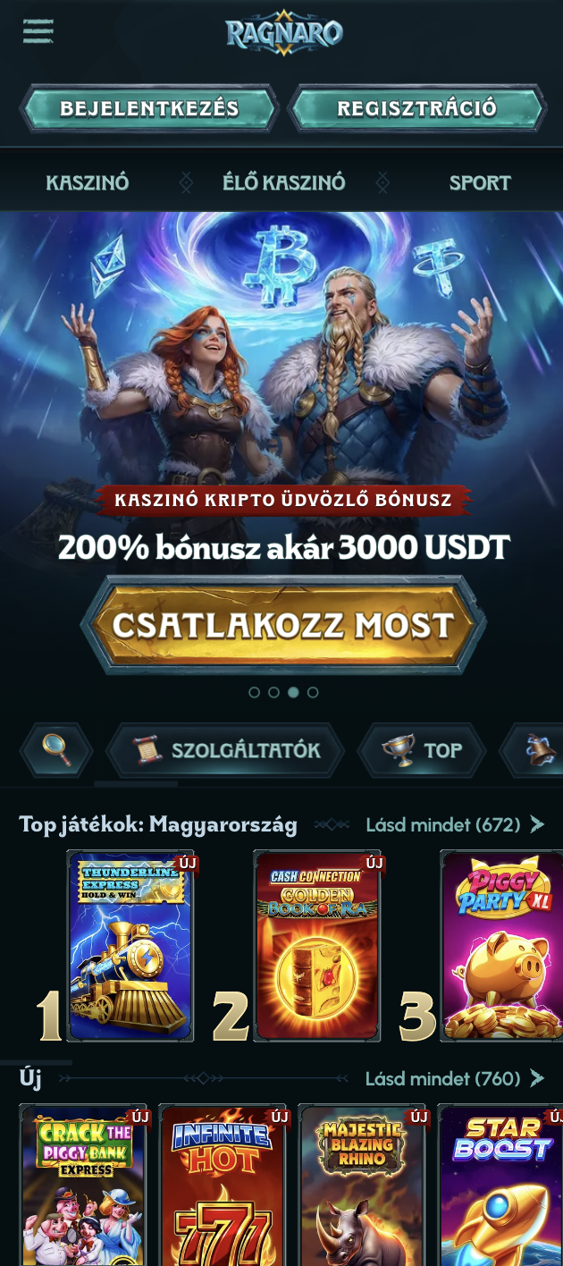 Ragnaro mobile kaszinó